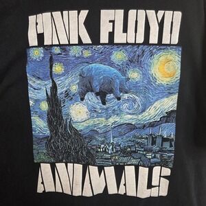 Pink Floyd Animals T-Shirt Black Band Tee Fruit of the Loom 2XL